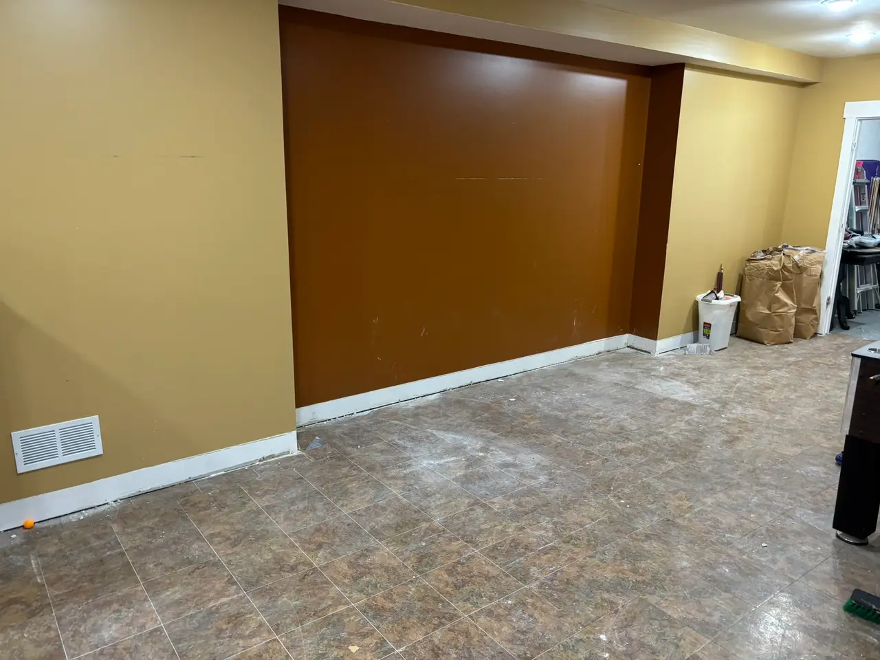 Basement cleared after an Ann Arbor Junkernauts Junk Removal cleanout